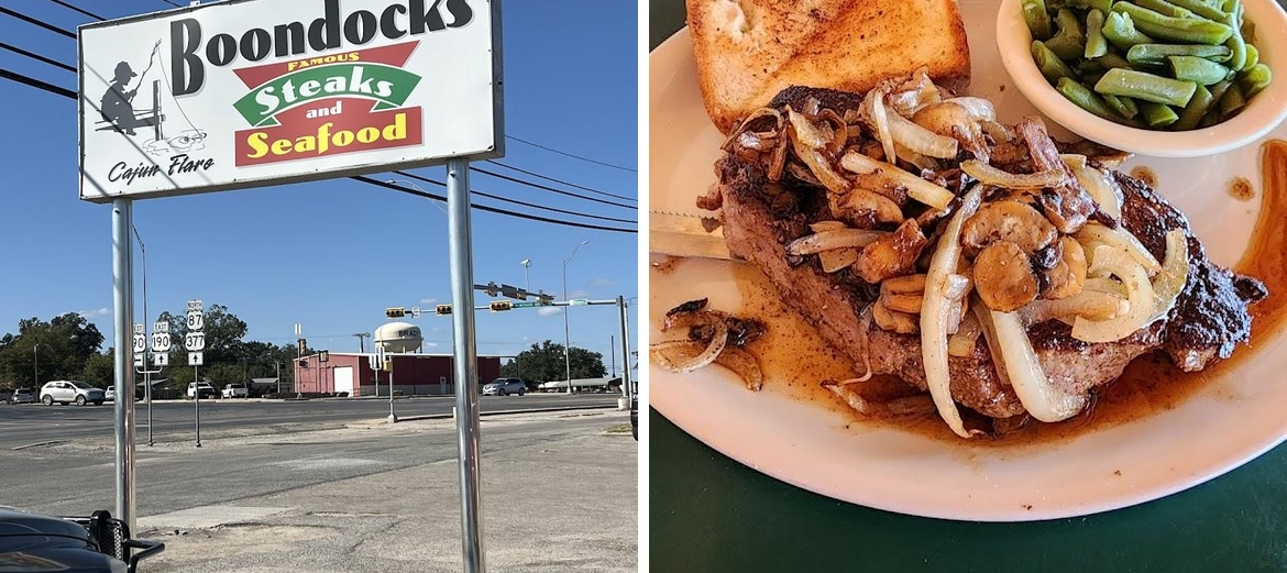 Boondocks Seafood Menu